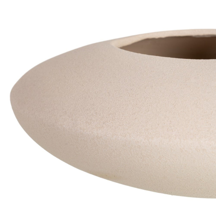 Bol decorativ din ceramică albă cu formă rotunjită joasă [3]