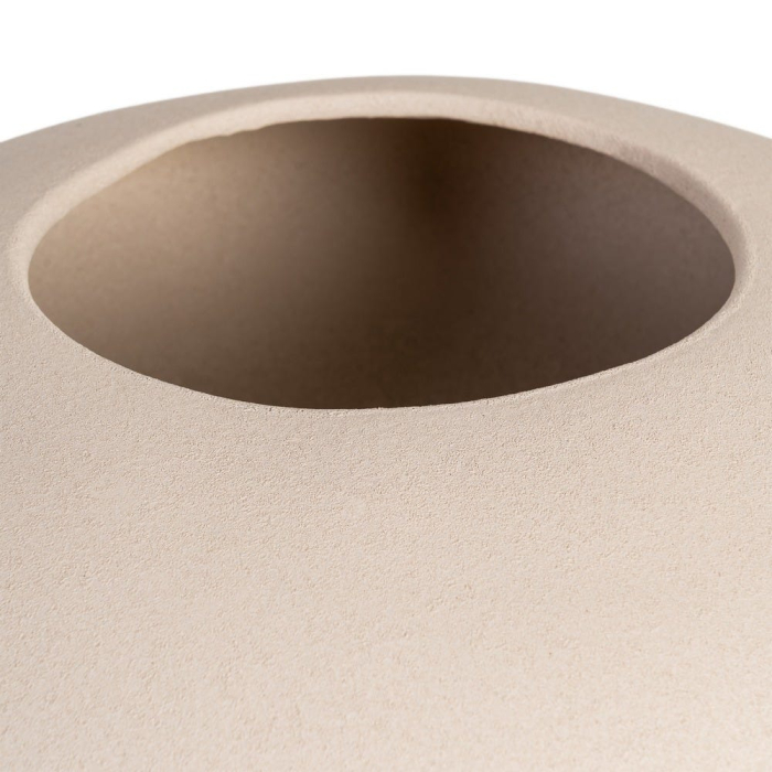 Bol decorativ din ceramică albă cu formă rotunjită joasă [4]