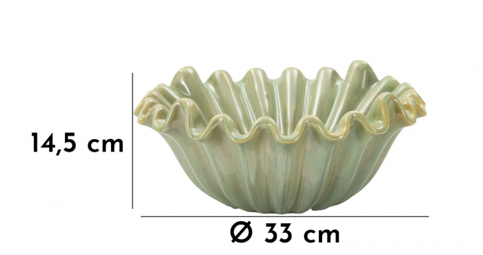 Bol decorativ ceramic verde Venice [7]