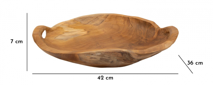 Bol decorativ lemn tec [9]
