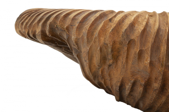 Bol decorativ lemn tec sculptat [4]