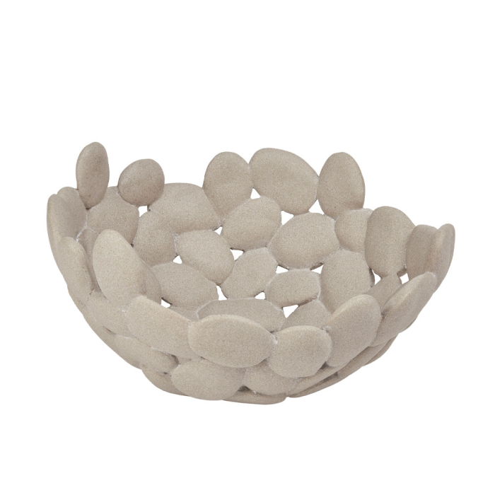 Bol decorativ polirășină bej [1]