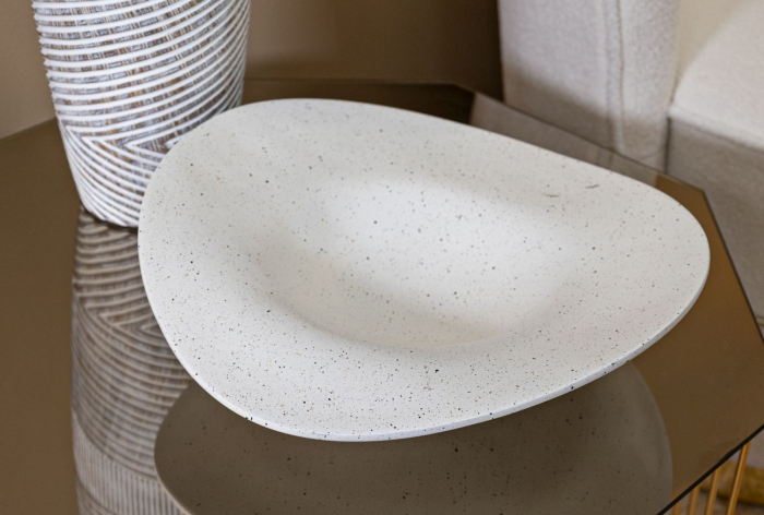 Bol decorativ rășină albă Elegant [8]