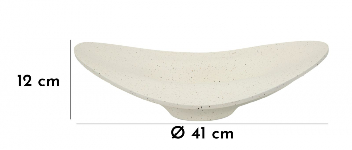 Bol decorativ rășină albă Elegant [9]