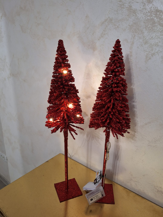Bradut Craciun Rosu cu led, plastic, creativdeco.ro [4]