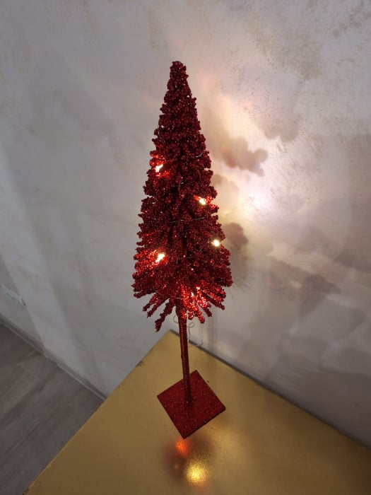 Bradut Craciun Rosu cu led, plastic, creativdeco.ro [2]