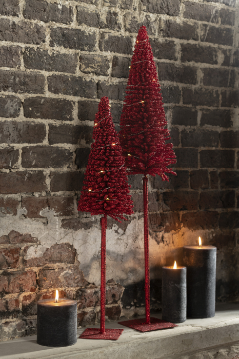 Bradut Craciun Rosu cu led, plastic, creativdeco.ro [3]