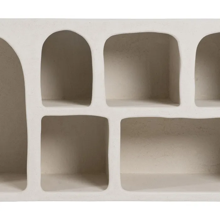 Bufet alb MDF modern|Mobilier depozitare elegant [5]