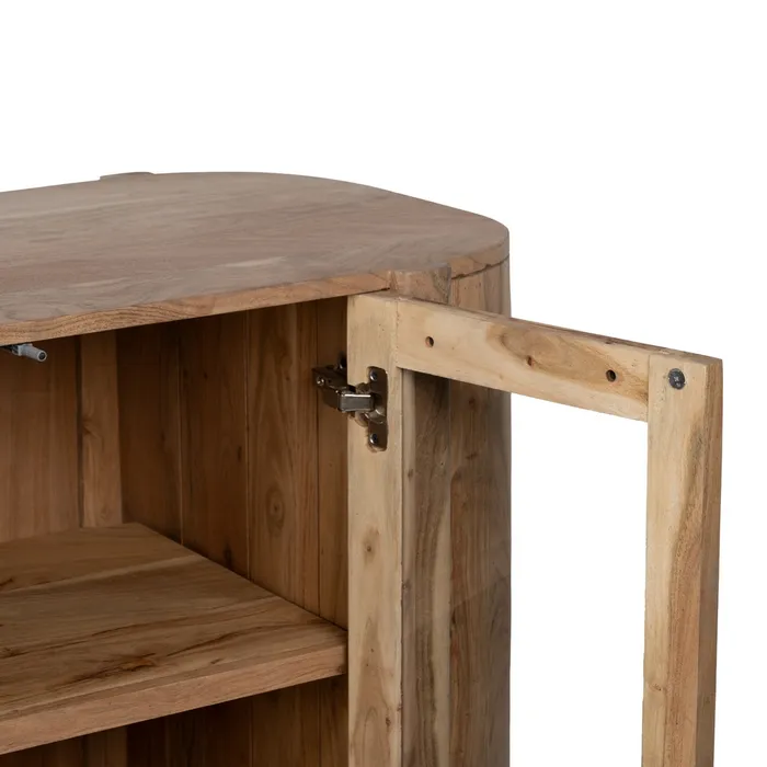 Bufet lemn acacia sticla|Bufete moderne pentru living [5]