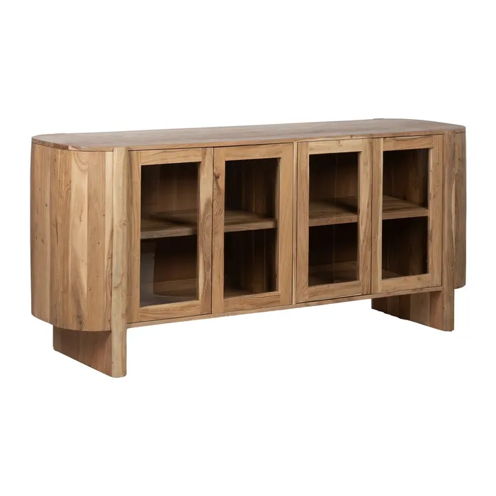 Bufet lemn acacia sticla|Bufete moderne pentru living [2]