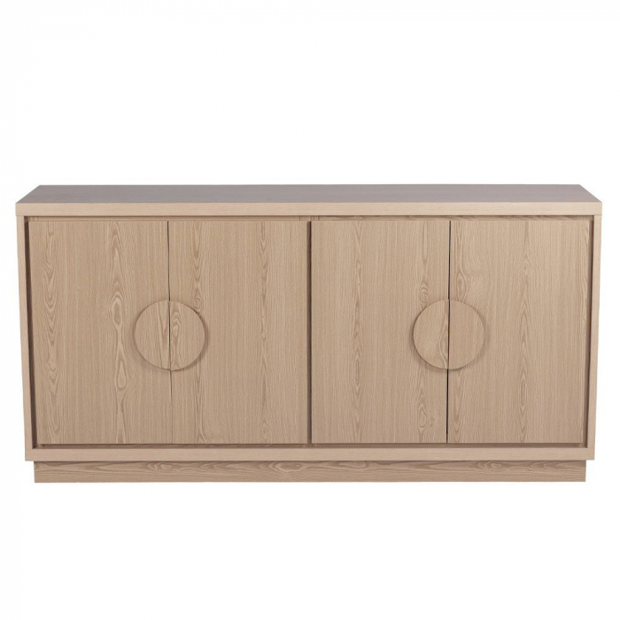 Bufet cu 4 uși natural Axis din lemn cu design modern și finisaj cald [2]