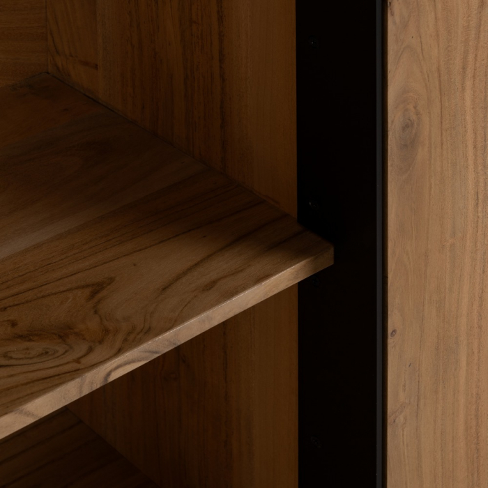 Bufet lemn acacia si metal pentru decor industrial|Mobilier natural pentru spatii organizate [9]