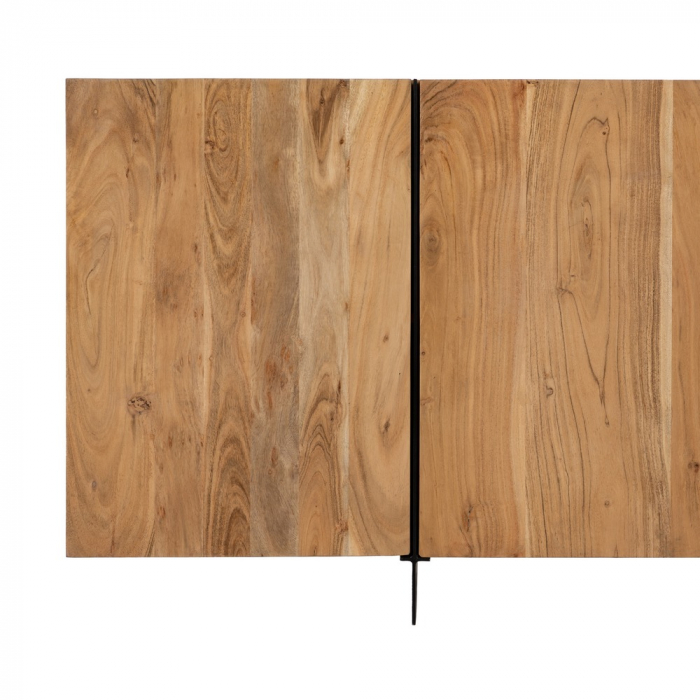 Bufet lemn acacia si metal pentru decor industrial|Mobilier natural pentru spatii organizate [5]