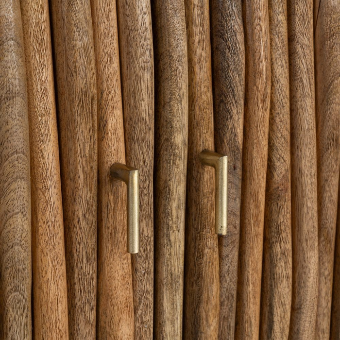 Bufet din lemn de mango cu front canelat rustic contemporan 148 cm [8]