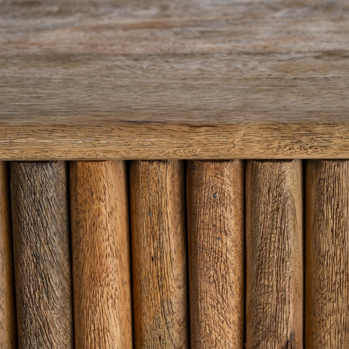 Bufet din lemn de mango cu front canelat rustic contemporan 148 cm [9]