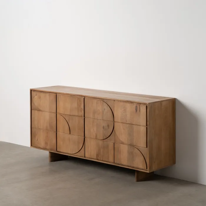 Bufet lemn mango miere|Mobilier depozitare natural [1]