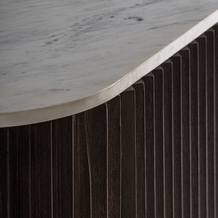 Bufet lemn mango marmură fronturi striate [4]