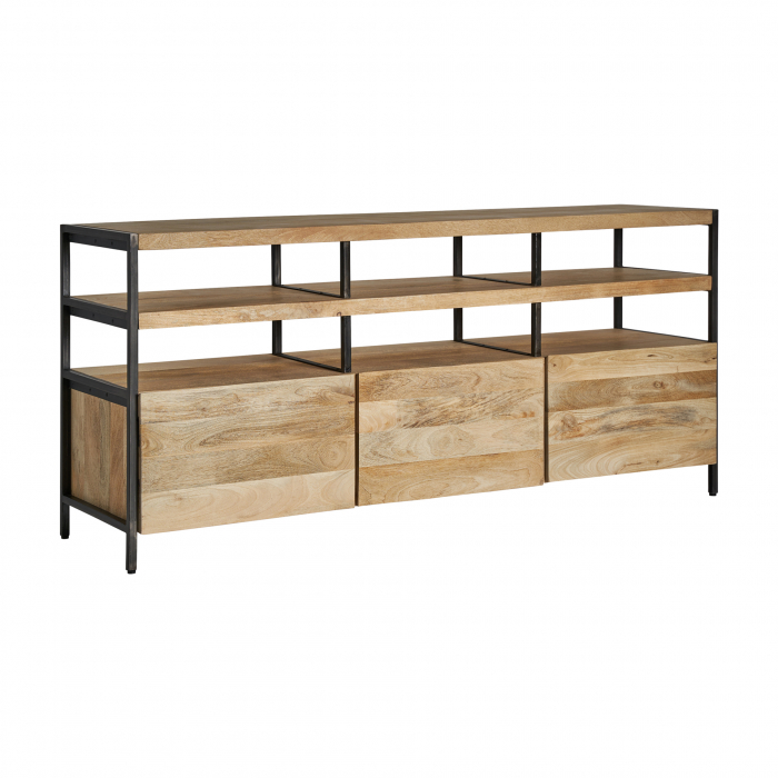 Comoda coloniala mango negru natural|Comode robuste [2]