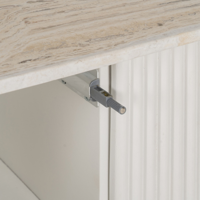 Bufet mango si marmura alba pentru decor sofisticat|Bufete din materiale naturale pentru interioare moderne [7]