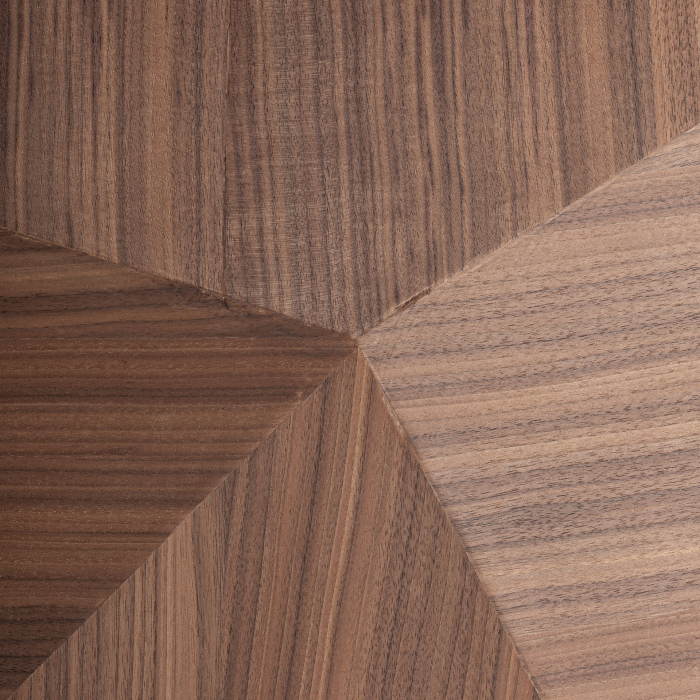 Bufet lemn nuc fronturi geometrice bază metalică [5]