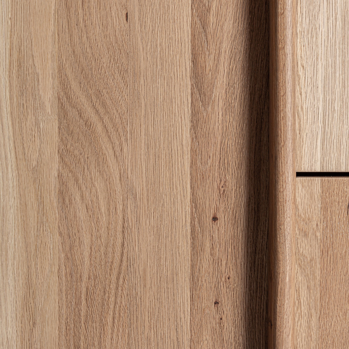 Bufet din lemn de stejar cu marmură neagră și forme rotunjite [5]