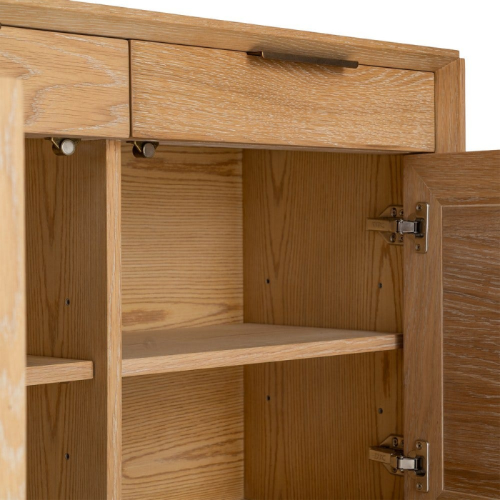 Bufet din stejar natural cu fronturi circulare [9]