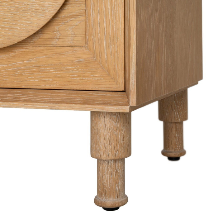 Bufet din stejar natural cu fronturi circulare [12]