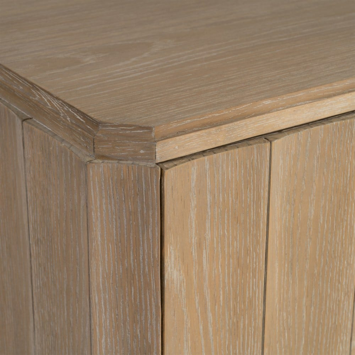 Bufet din lemn de stejar natural cu fronturi verticale [7]