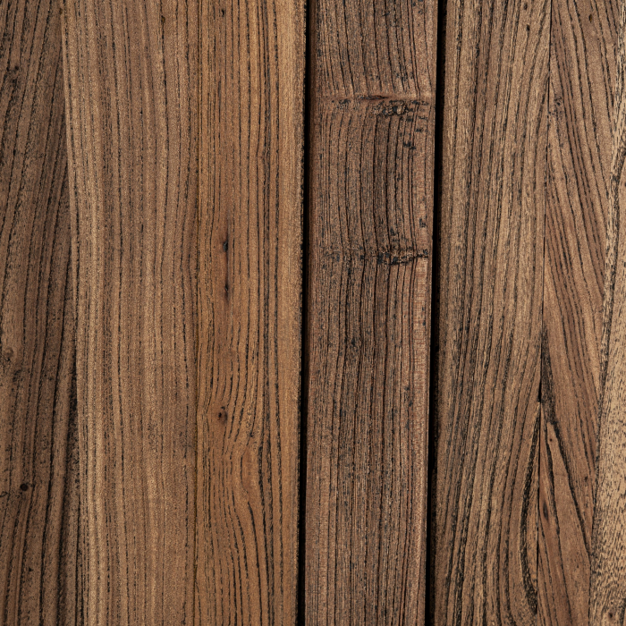 Bufet din lemn de ulm maro cu design masiv și fronturi verticale [5]