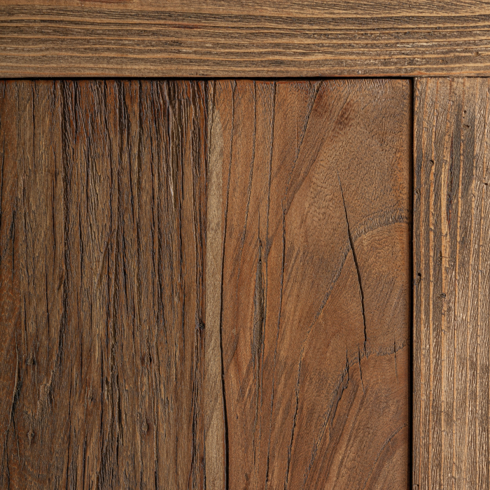 Bufetul din lemn de ulm natural cu 4 sertare si 6 usi si polite fixe Tuam 250x45x79 cm [6]