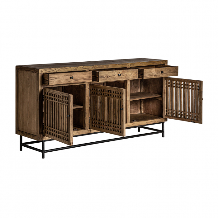 Comoda orientala lemn ulm negru si natural|Comode elegante [3]