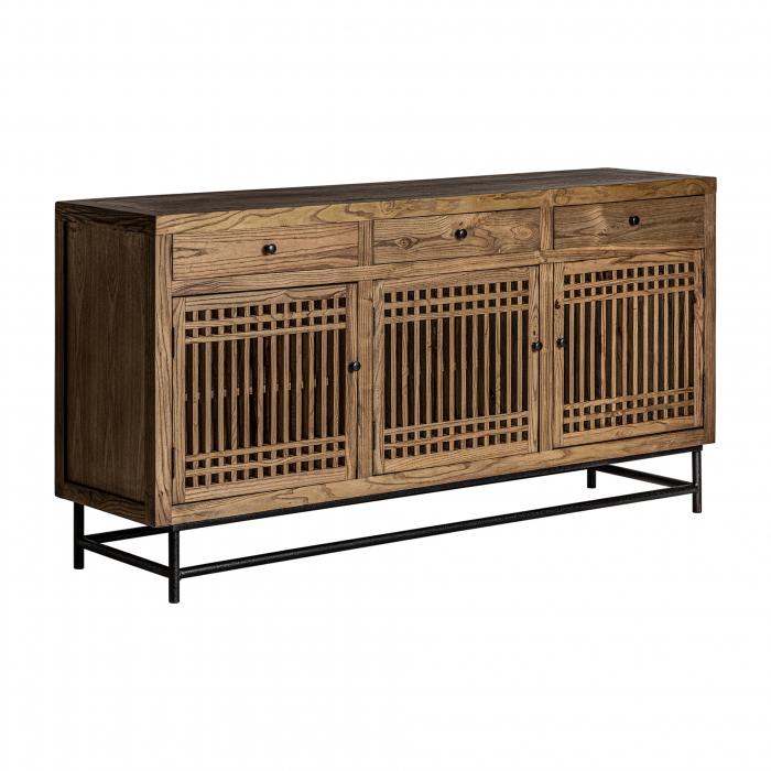 Comoda orientala lemn ulm negru si natural|Comode elegante [2]