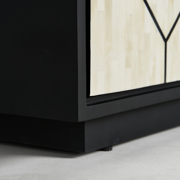 Comoda Art Deco MDF negru alb auriu|Comode luxoase [6]