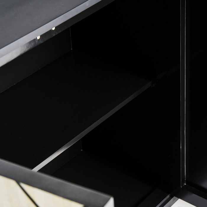 Comoda Art Deco MDF negru alb auriu|Comode luxoase [7]