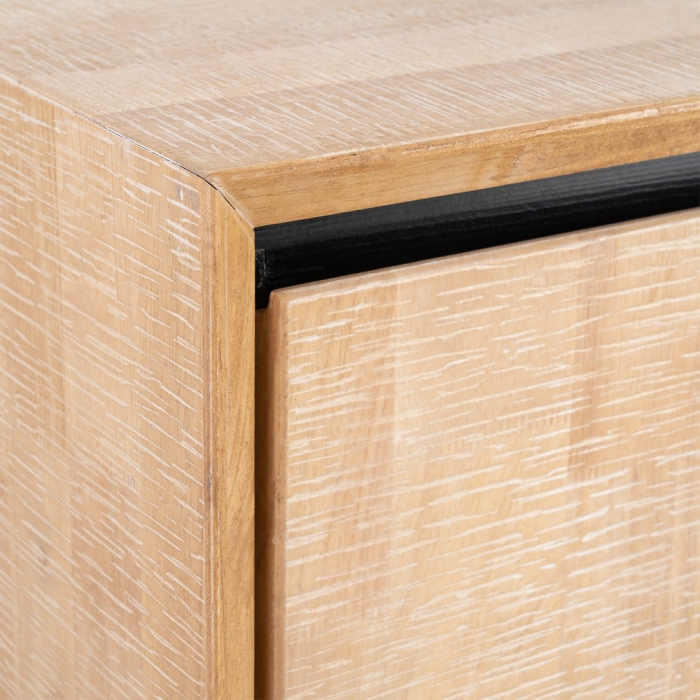 Bufet din lemn natur cu picioare metalice negre – imagine principală [7]