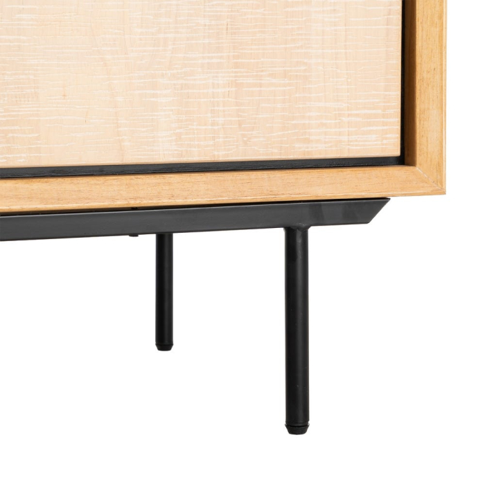 Bufet din lemn natur cu picioare metalice negre – imagine principală [10]