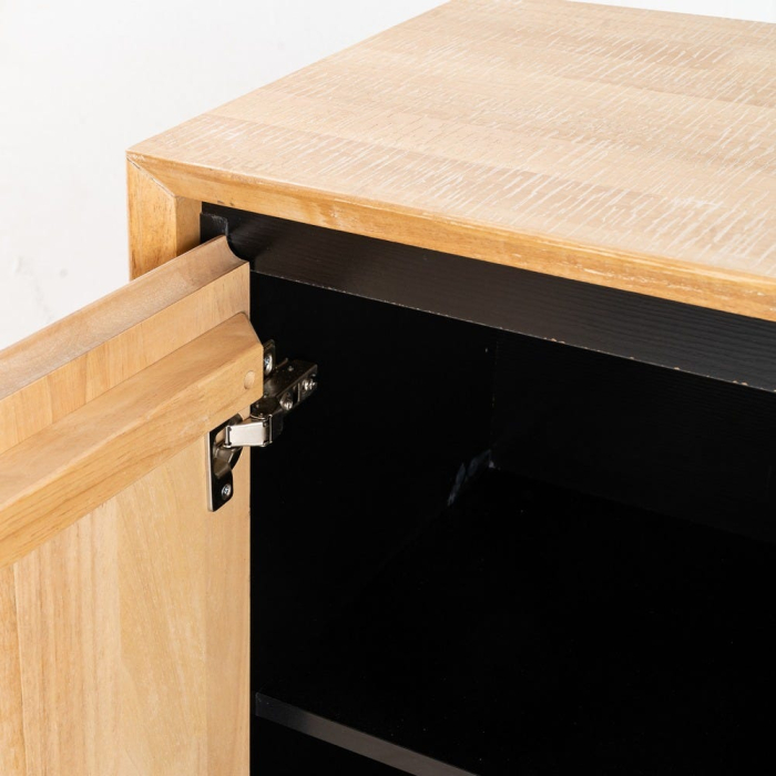 Bufet din lemn natur cu picioare metalice negre – imagine principală [5]