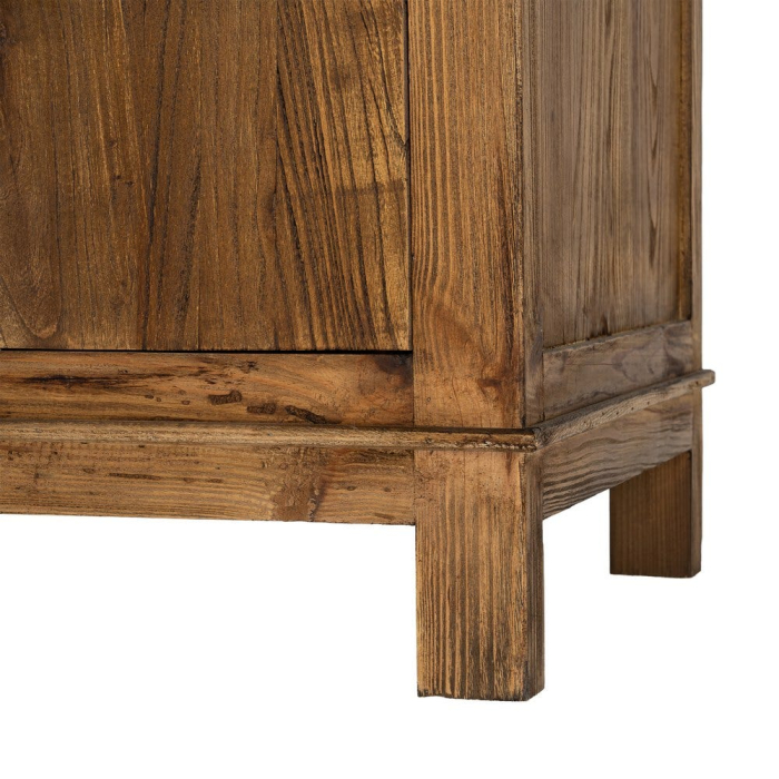 Bufet din lemn reciclat maro cu 4 sertare si 6 usi 190x50x80 cm [13]