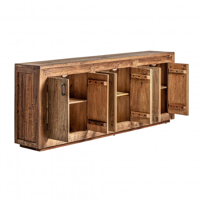 Comoda scandinava lemn recuperat maro|Comode nordice [3]