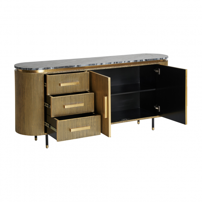 Comoda Art Deco fier auriu marmura|Comode luxoase [3]