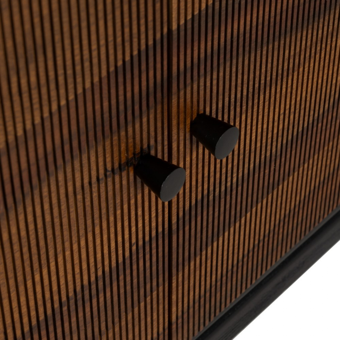 Bufet maro-negru pentru dining contemporan|Bufete din lemn masiv pentru interioare moderne [8]