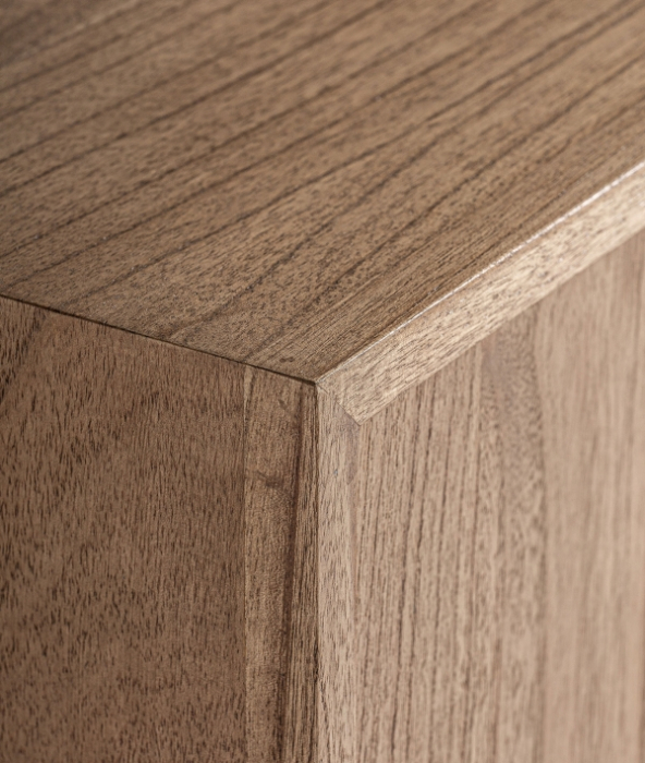 Bufet sideboard din lemn de mindi maro – sideboard nordic cu 4 uși și compartimente practice [8]