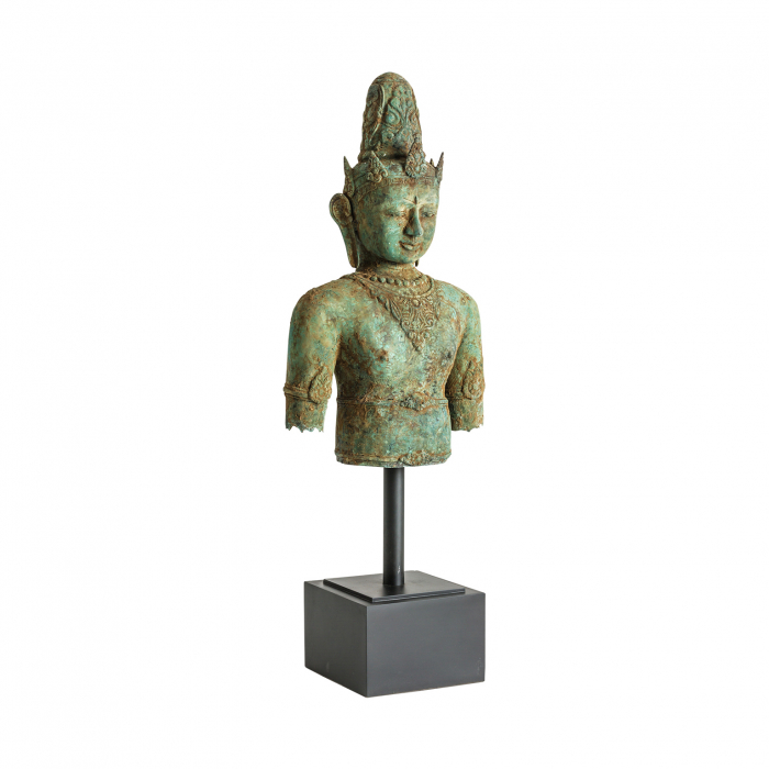 Bust balinez bronz verde|Sculpturi orientale decorative [2]