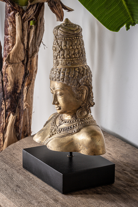 Bust Buddha bronz stil oriental|Sculpturi decorative spirituale [5]