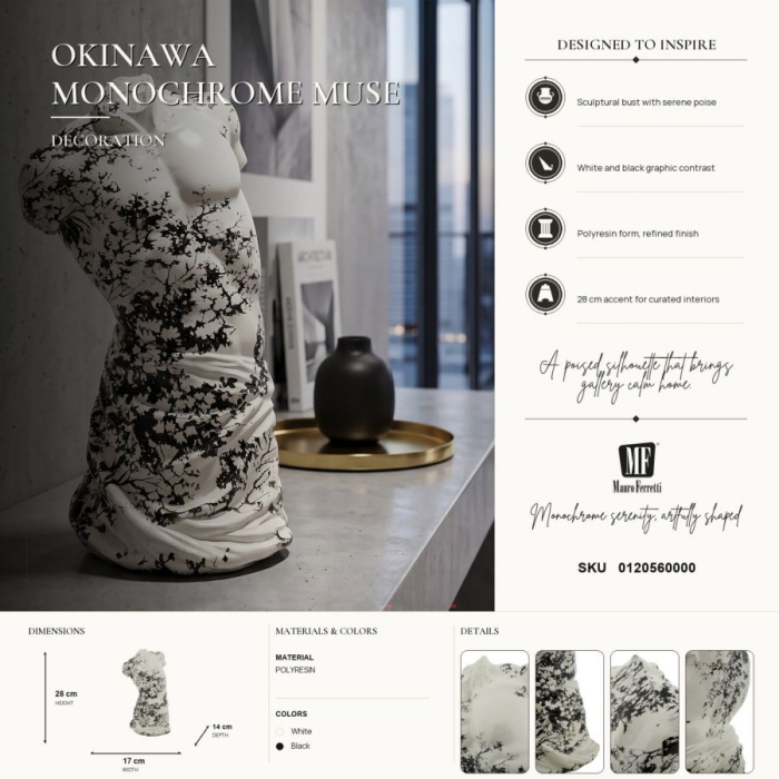 Bust decorativ stil oriental cu textură materică [9]