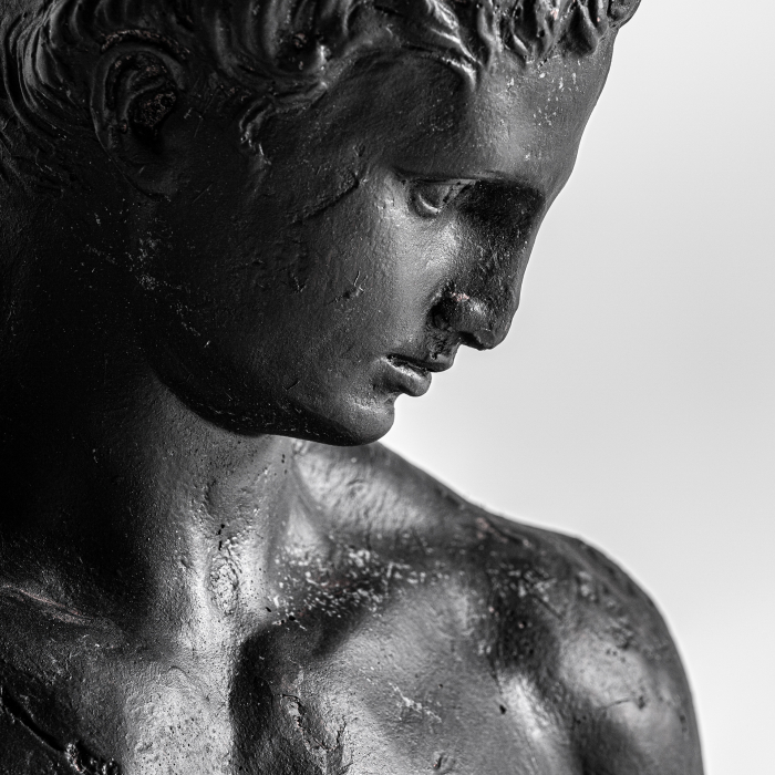 Bust provensal negru|Bust decorativ elegant|Statuete moderne [2]