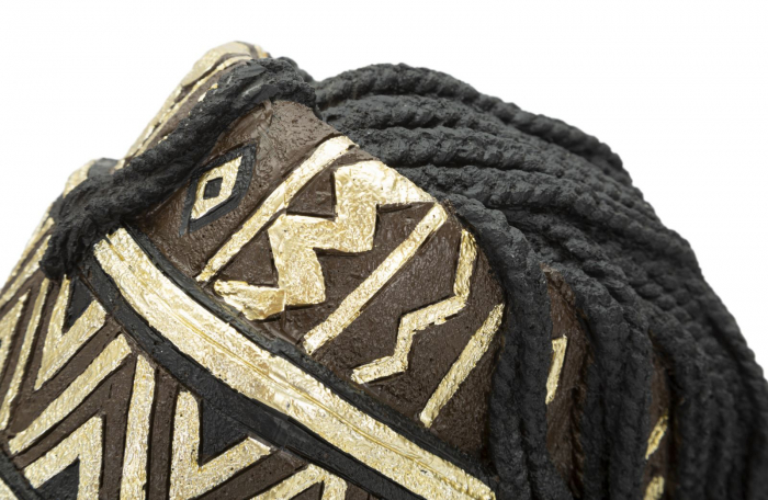 Bust Femeie Masai, rasina, negru auriu [7]