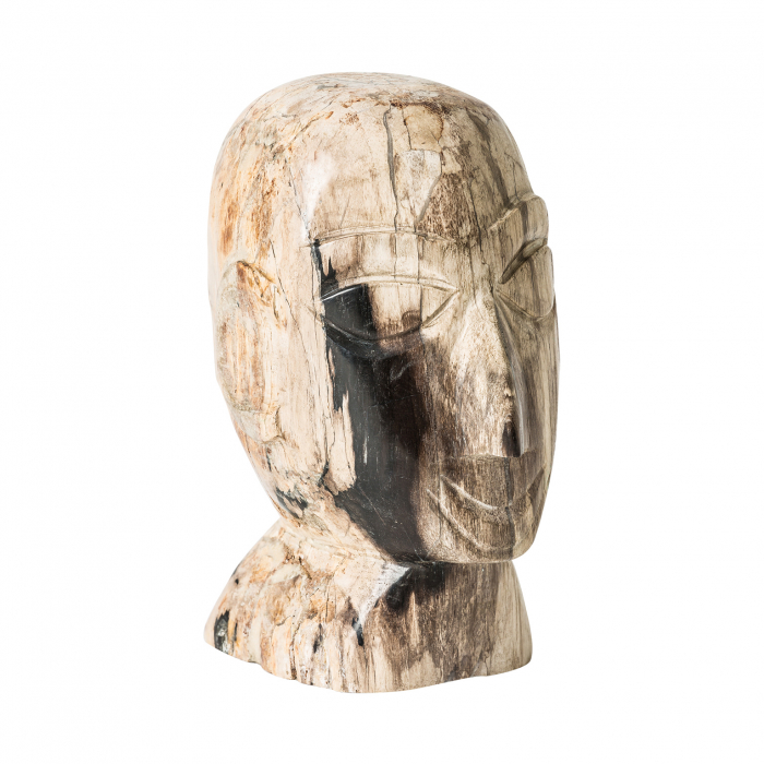 Bust etnic lemn petrificat maro|Busturi decorative [2]