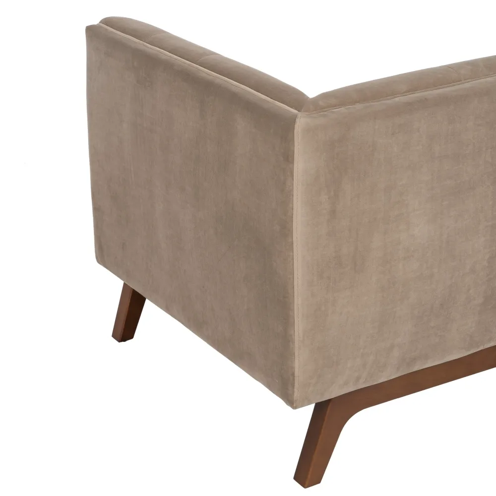 Canapea 2 Locuri Elegance Bej, Catifea Lemn - CreativDeco.ro [7]