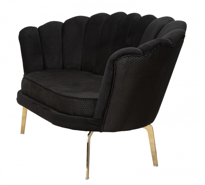 Canapea 2 locuri Viena Plus neagra, textil - creativdeco.ro [7]